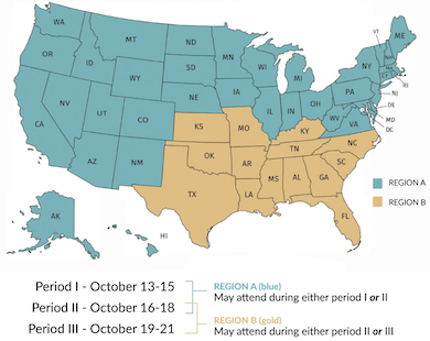 HP Region Map Fall 2020